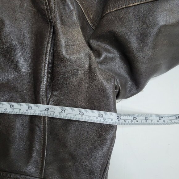 US Vintage Leather G-1 Flight Jacket Vietnam War No Lining Medium / Large - Picture 9 of 11